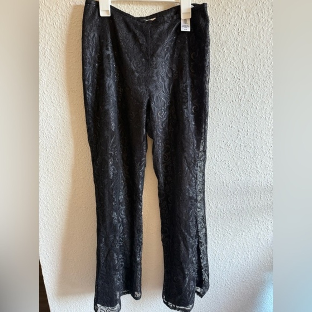 Lace Pants Black Casual Corner Women’s Size 4